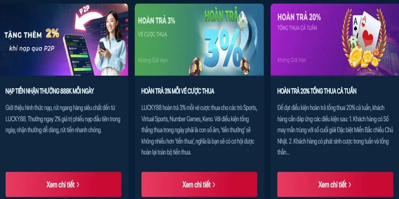Ưu đãi hoàn trả tiền cược hàng ngày tại hi8 game bài